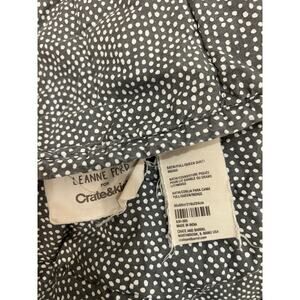 Crate And Barrel Batik Organic Full quilt set by Leanne Ford Cotton polka dotted